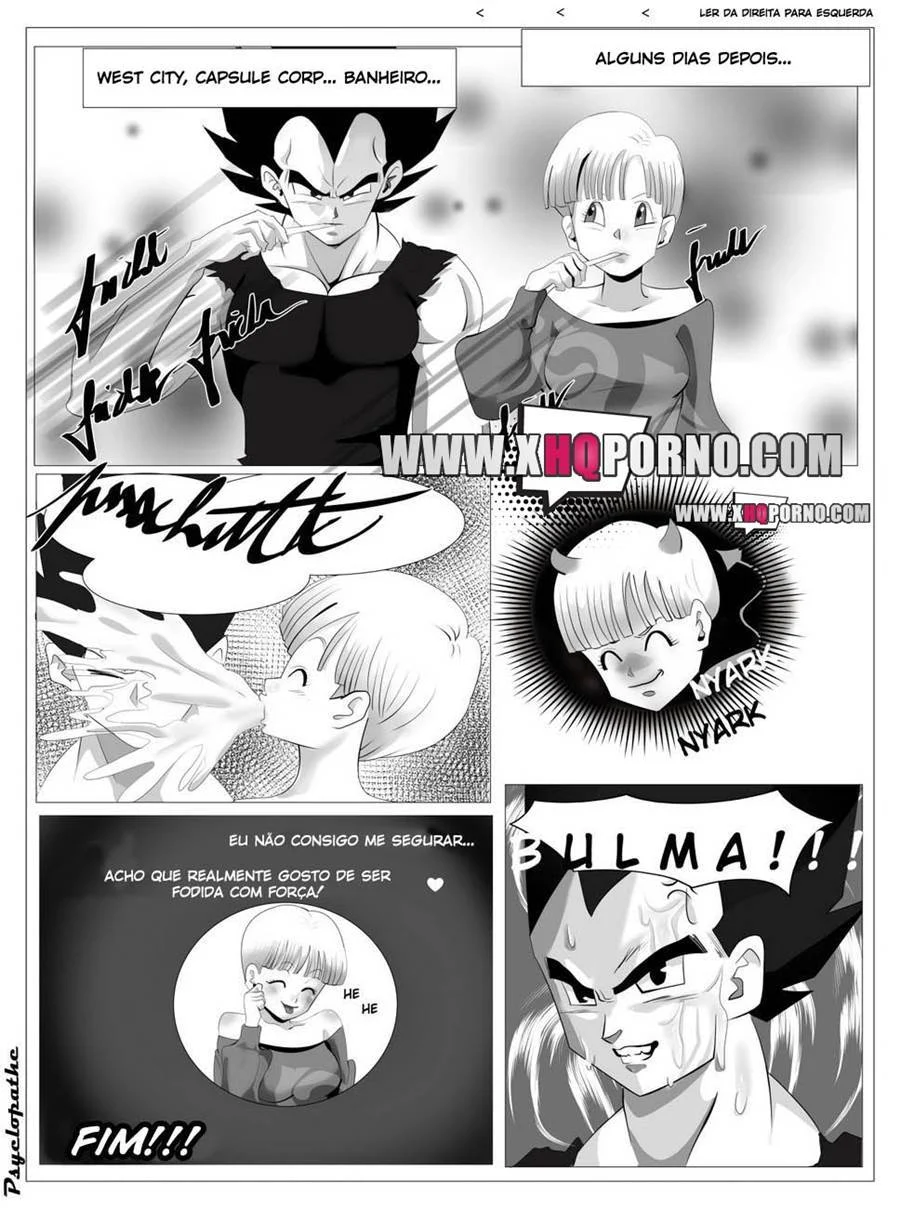 Bulma e Vegeta transando