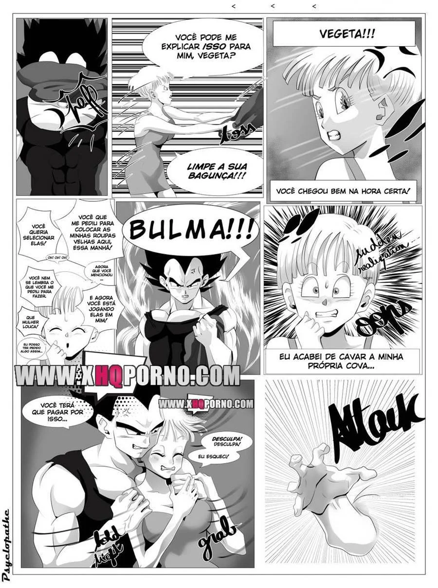Bulma e Vegeta transando