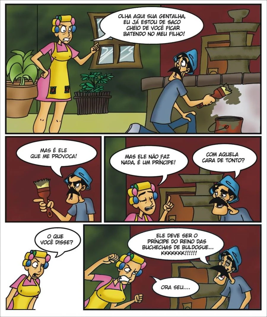 Chavinho 1 – Seu Barriga comendo a Chiquinha