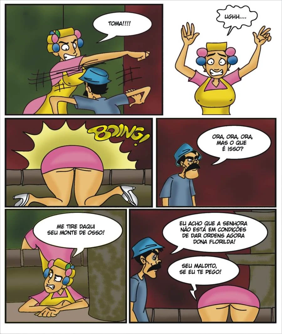 Chavinho 1 – Seu Barriga comendo a Chiquinha