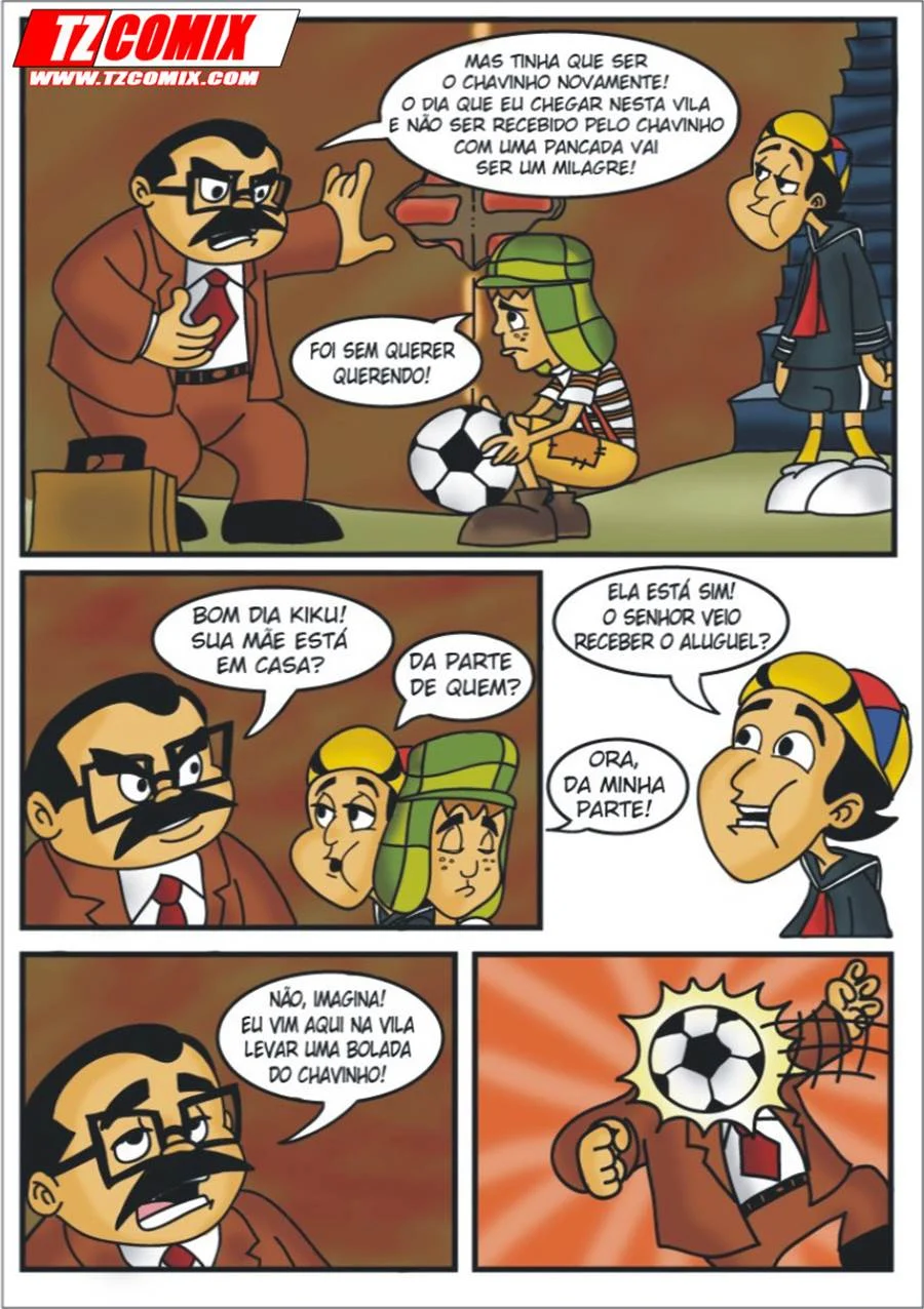 Chavinho 1 – Seu Barriga comendo a Chiquinha