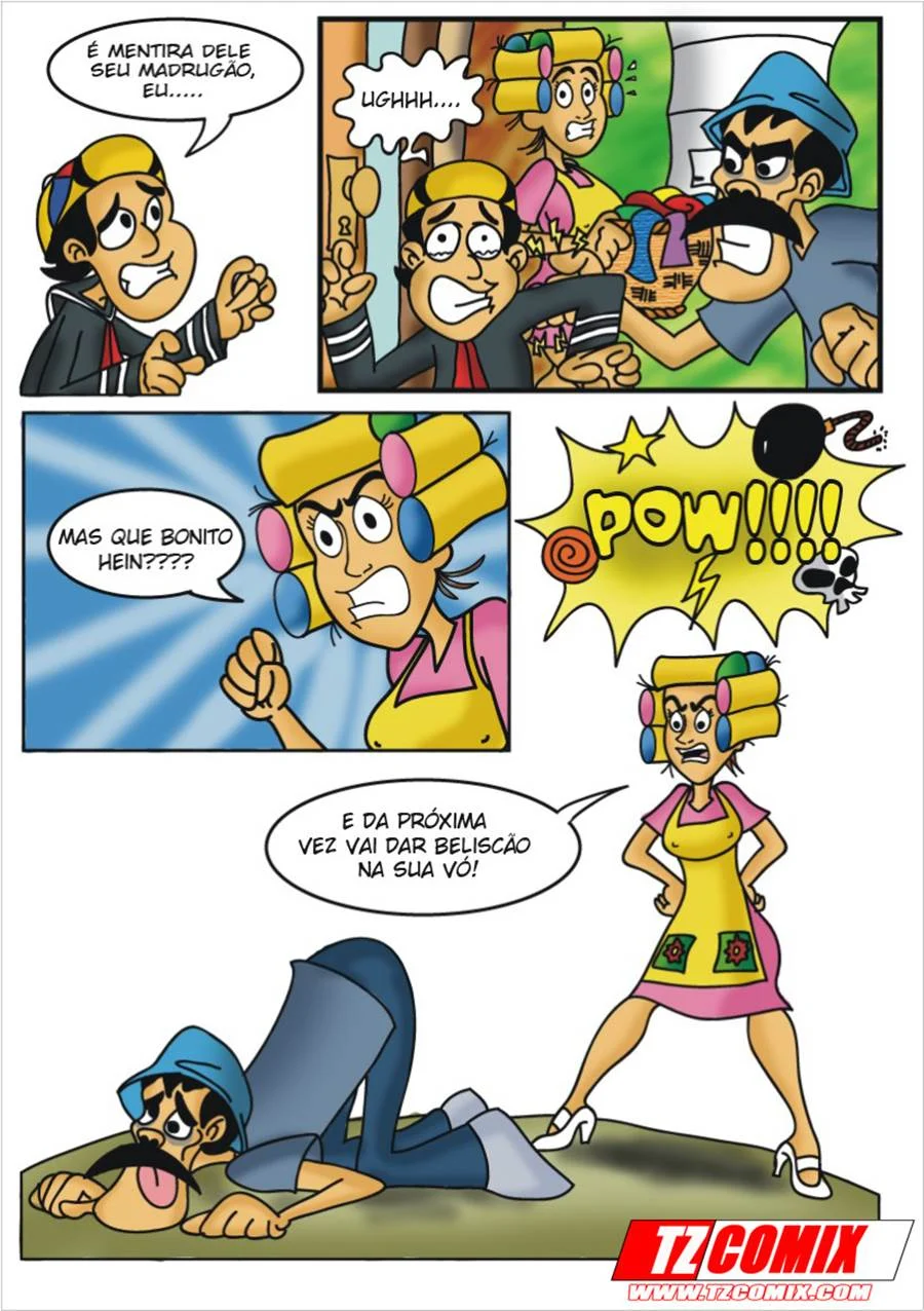 Chavinho 1 – Seu Barriga comendo a Chiquinha