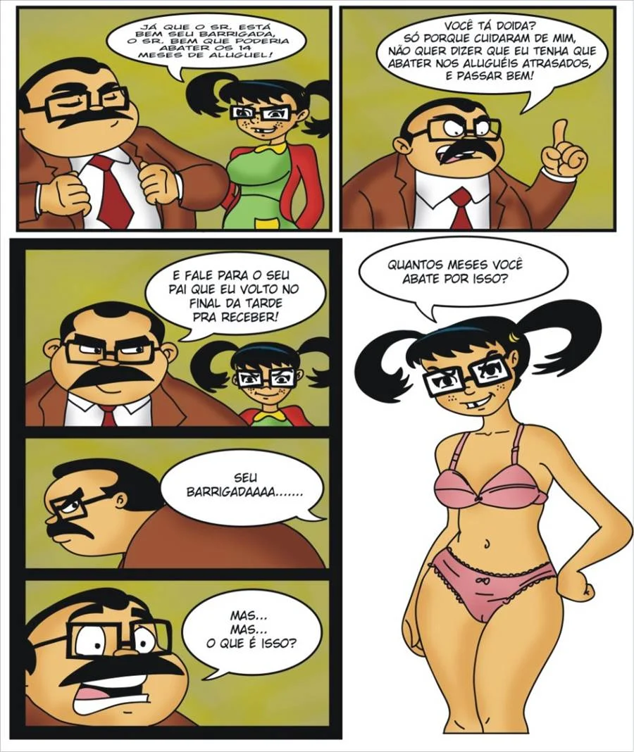 Chavinho 1 – Seu Barriga comendo a Chiquinha