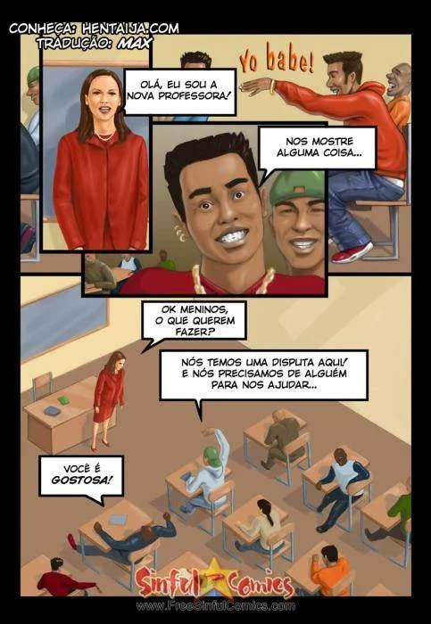 Comendo nova professora gostosona