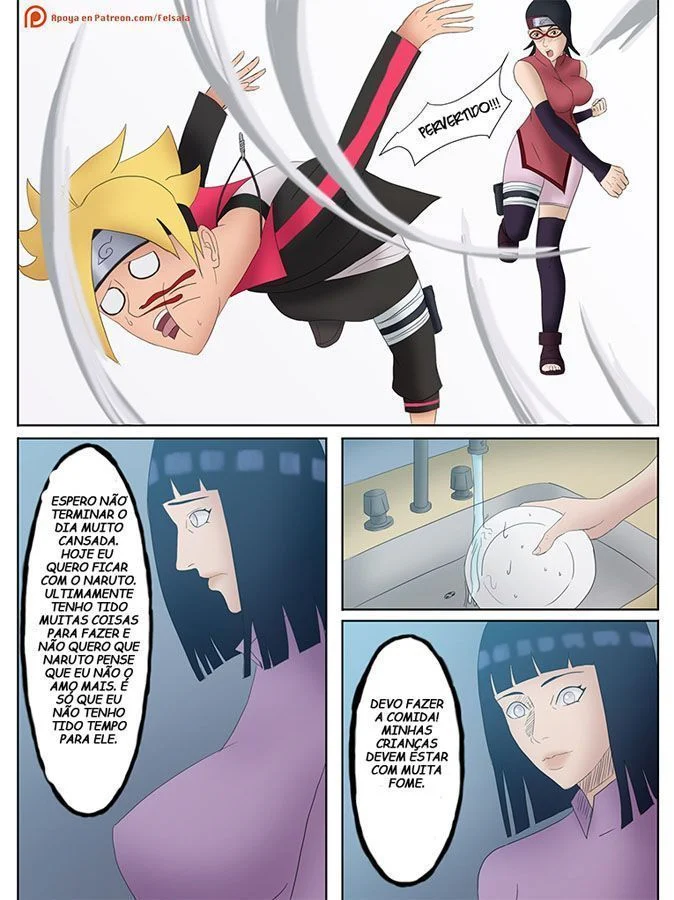 Boruto quadrinhos eróticos Naruto traindo a mamãe