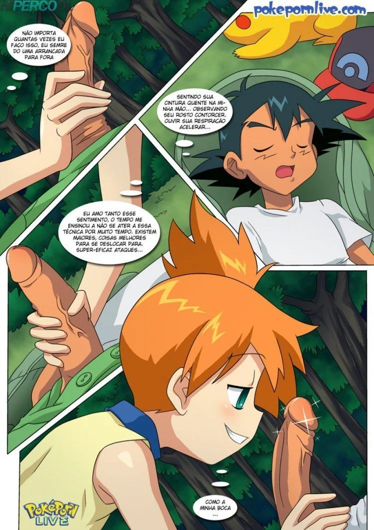 Comendo a Misty no matagal