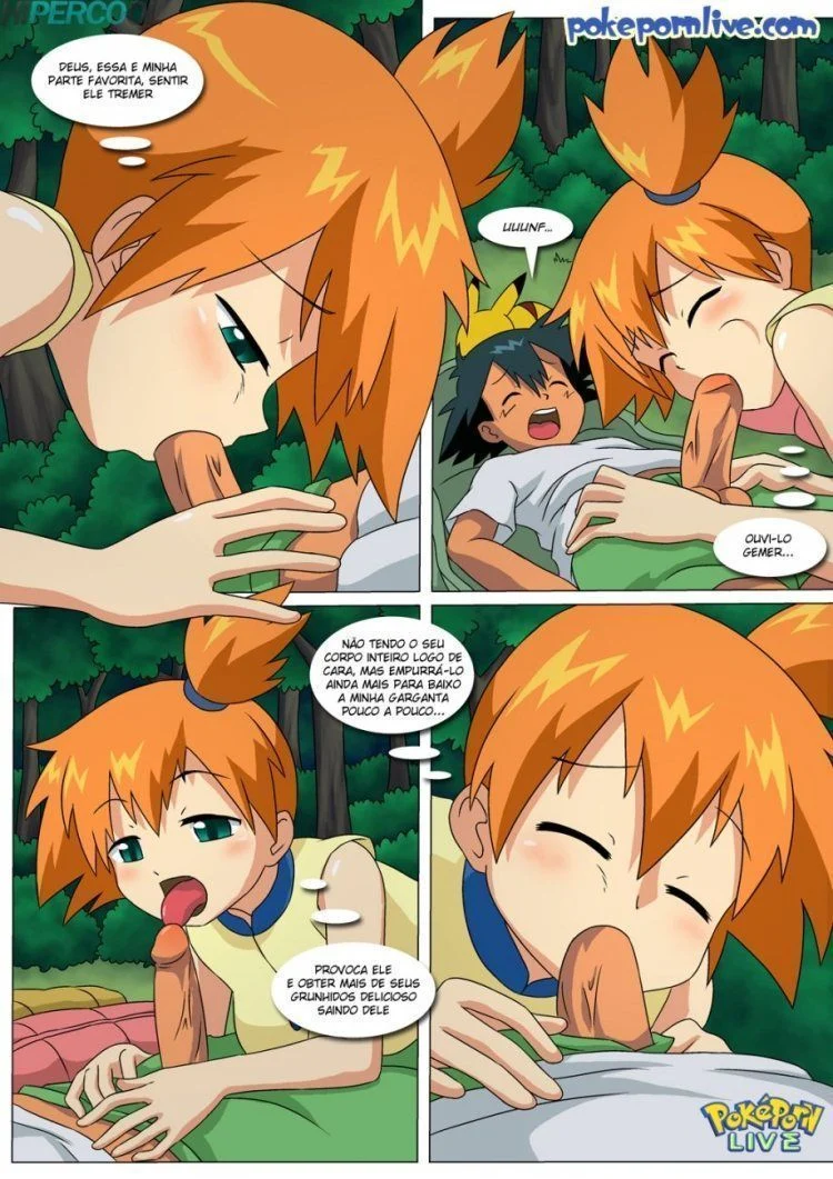 Comendo a Misty no matagal